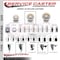Service Caster 4'' Nylon Swivel 1-3/8'' Expanding Stem Caster with Brake SCC-EX20S414-NYS-PLB-138 - alternate 2